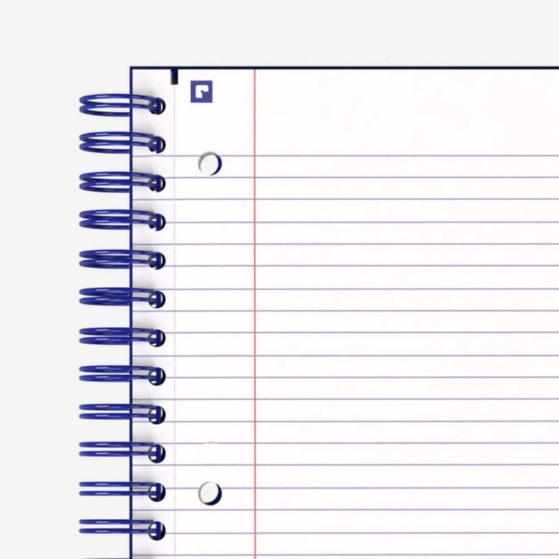 Hamelin, College Ruled Notebook/Journal, 8.5inx11in, Spiral bound, Hardcover, 1 Subject Notebook, 75shts/150 Pages ELECTRIC Blue - Image 2